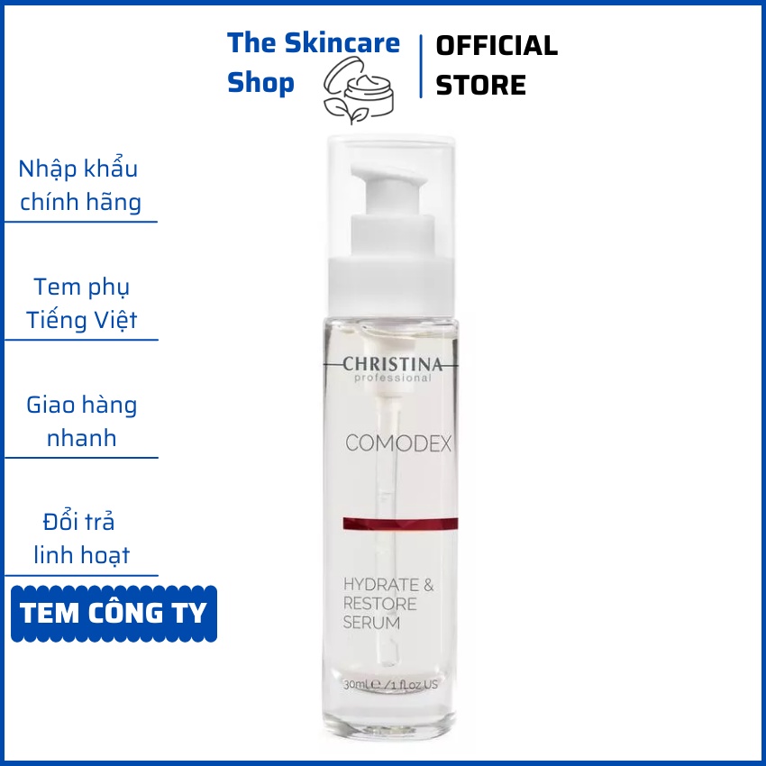 Serum cung cấp độ ẩm cho làn da dầu mụn Christina Comodex Hydrate & Restore Serum 30ml-The Skincare Shop