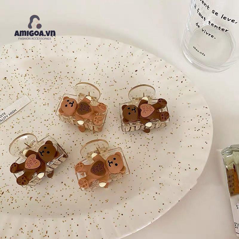 ✨✨ Kẹp Tóc Đuôi Ngựa Hình Gấu Đáng Yêu Phong Cách Hàn Quốc Xinh Xắn Cho Nữ