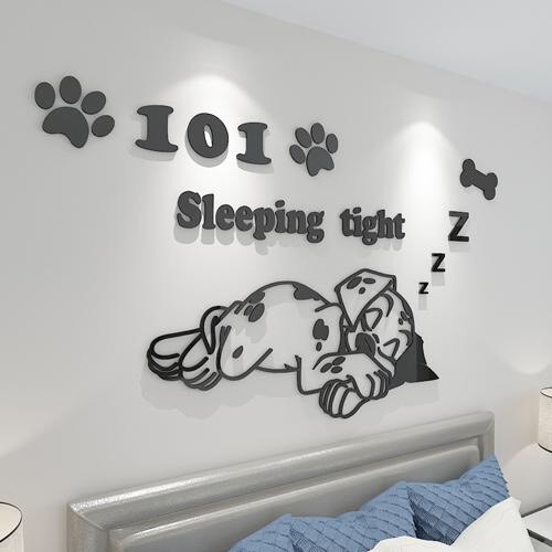 Tranh dán tường Mica 3D - Snoopy  trang trí mầm non, trang trí khu vui chơi trẻ em