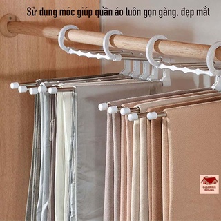 Móc treo quần áo, móc treo đồ đa năng thông minh gấp gọn