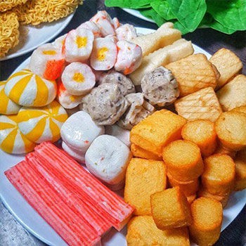 CÁ BÒ TÔM XÚC XÍCH CỐM XANH CỐM ĐỎ LOẠI NGON 500G