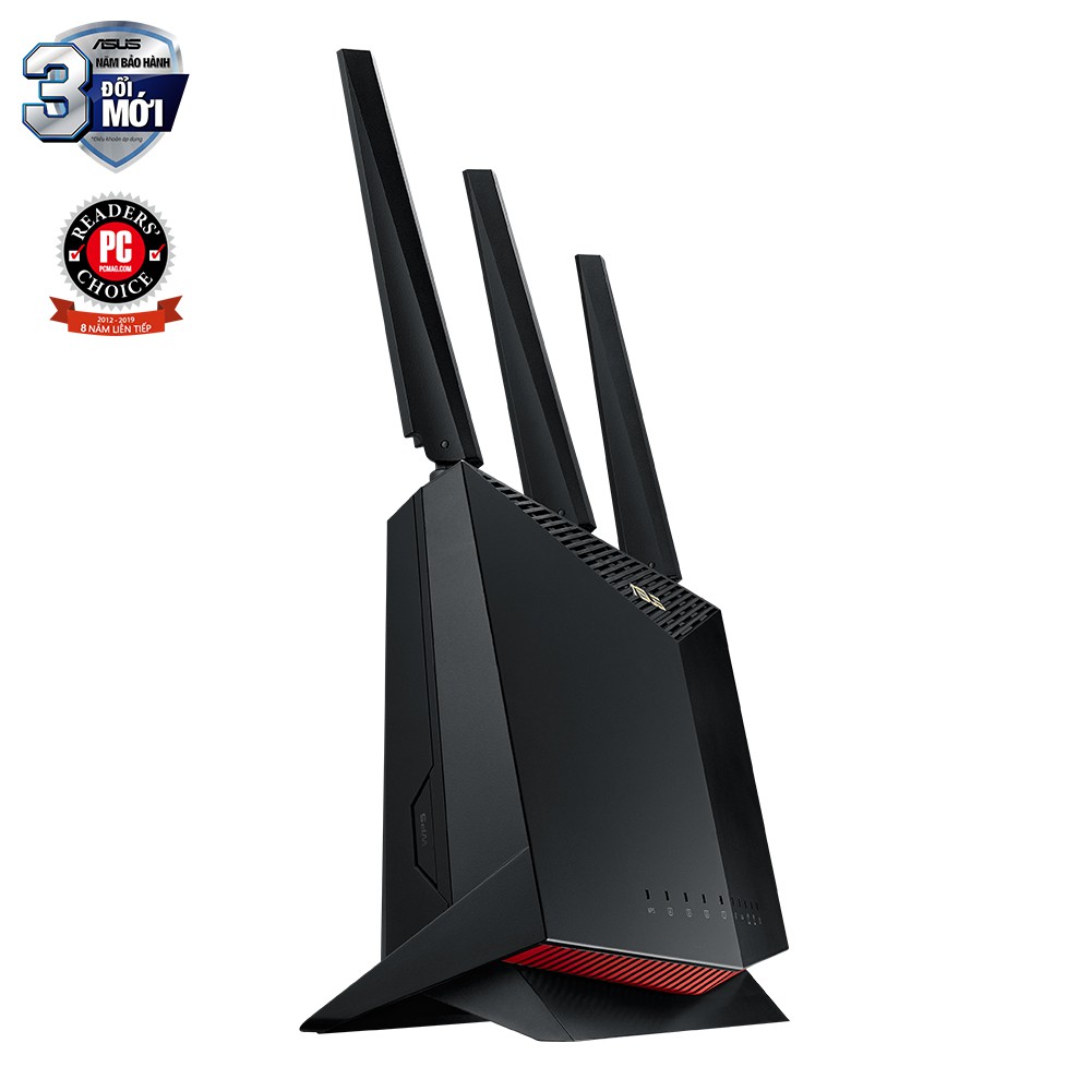 Router Wifi ASUS RT-AX86U Hai Băng Tần, Chuẩn AX5700 (Chuyên Cho Game Di Động)- Hàng Chính Hãng