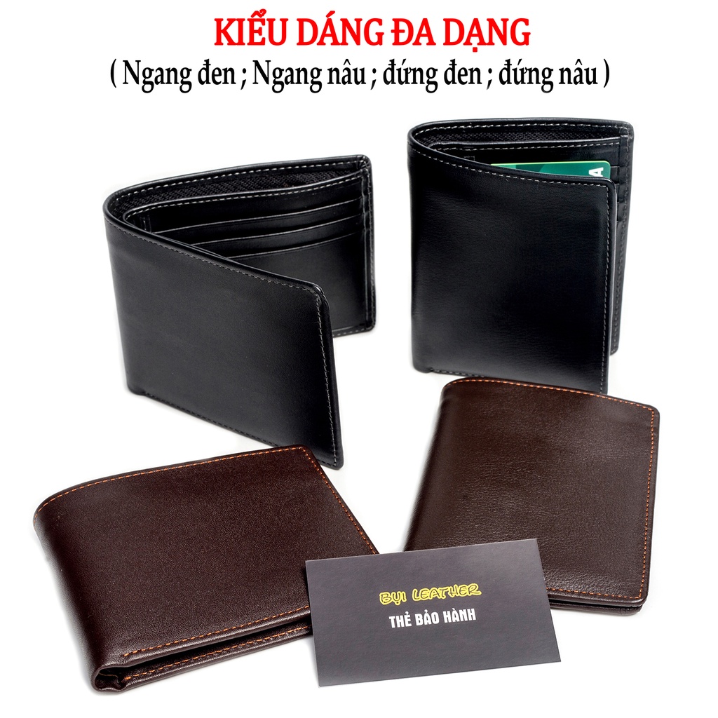 Set ví thắt lưng nam fullbox cao cấp thương hiệu BỤi Leather – CB103, da bò thật 100%, bảo hành 12 tháng.