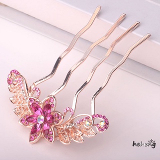 Lược Cài Tóc Hình Hoa Đính Đá 9.50 * 7.50 * 1.00cm