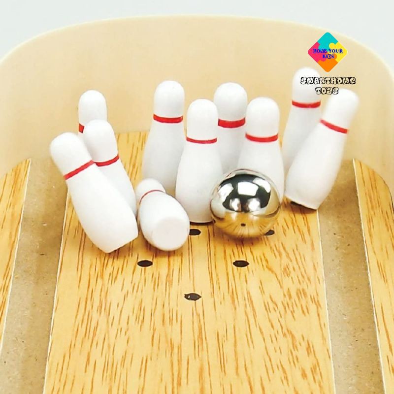 Đồ Chơi Giải Trí – Đồ Chơi Giảm Stress Bóng Rổ Mini và Bowling Mini – SmartHome Toys