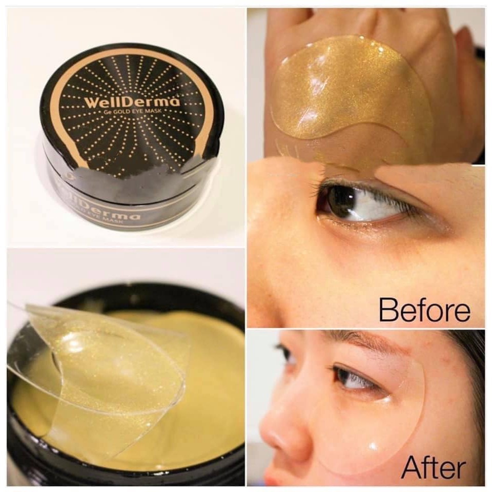Mặt nạ mắt Wellderma GE Gold Eye Mask 60 miếng