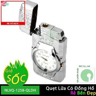Quẹt bật lửa khò có đồng hồ - nlvq-1258-qldh
