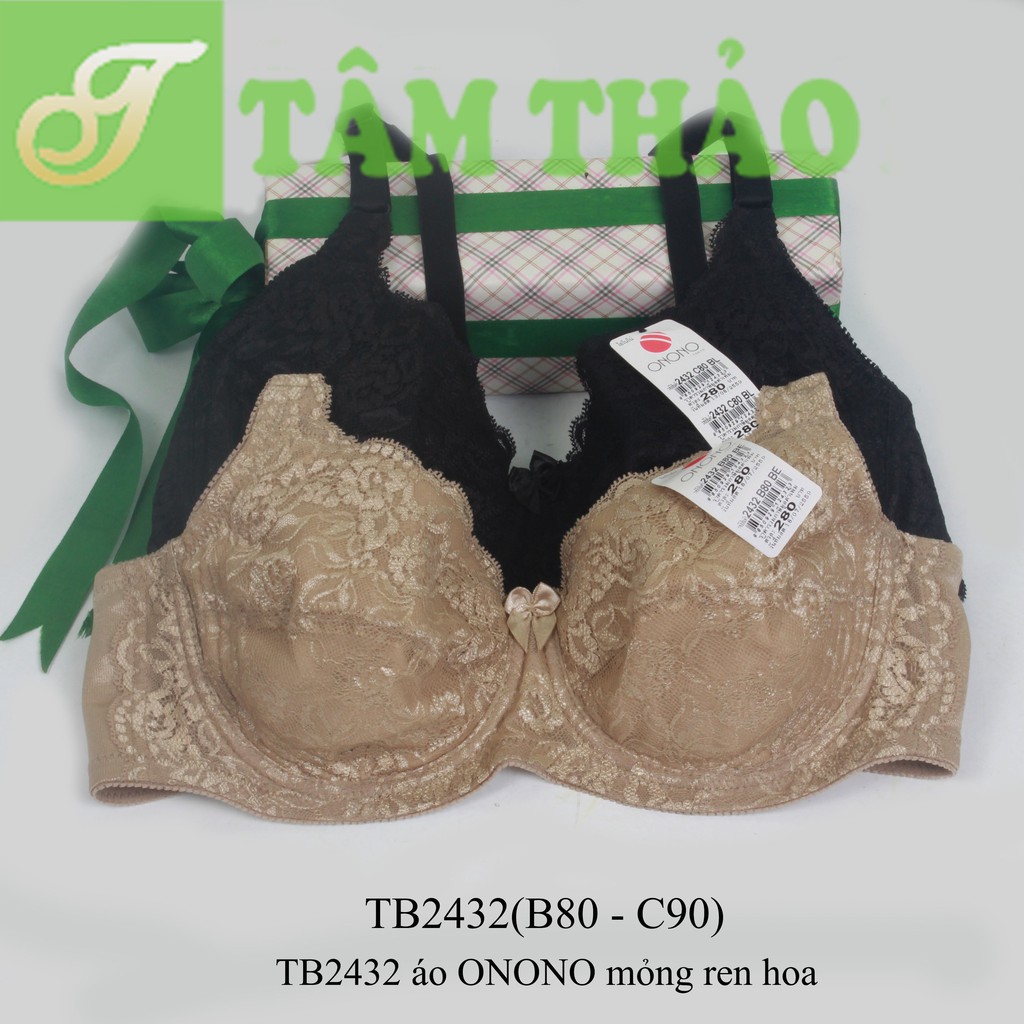TB2432 - áo lót Thái Lan ONONO mỏng ren hoa