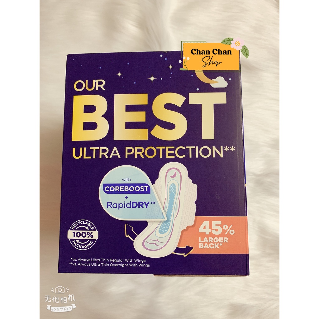 Băng vệ sinh Always Ultra Thin Advance 38miếng ban đêm