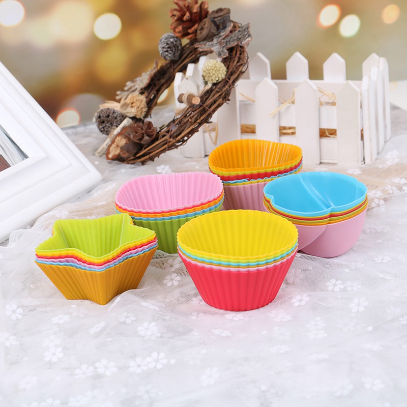 Set 6 khuôn silicone làm bánh nướng nhỏ tiện lợi