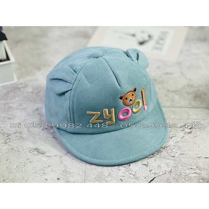 Nón Kết Nhí Mỏ Mềm Có Tai Cho Bé Zyoo! Gấu 🐻 Đáng Yêu Cho Bé Trai Bé Gái Cute