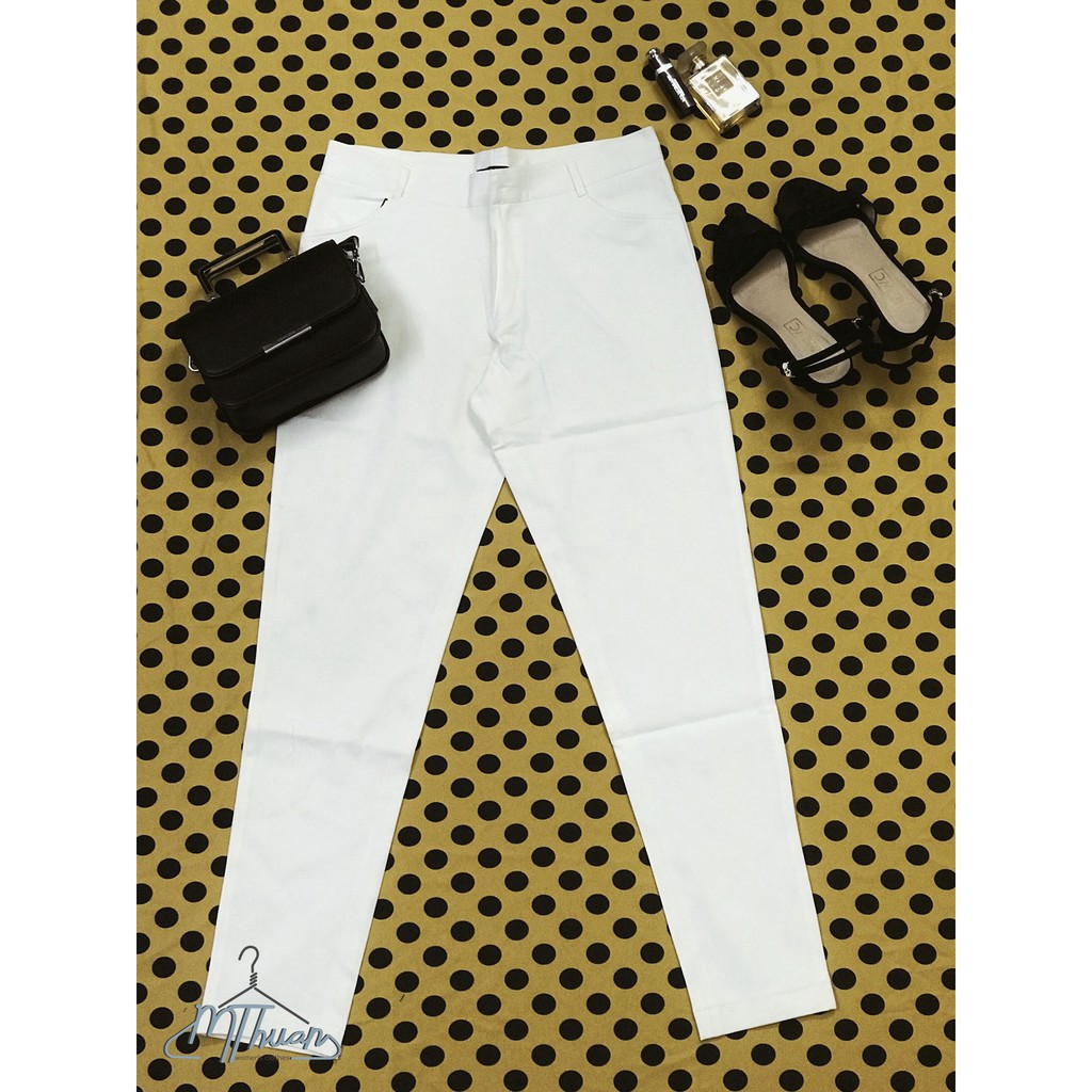 Quần Kaki Trắng Nữ