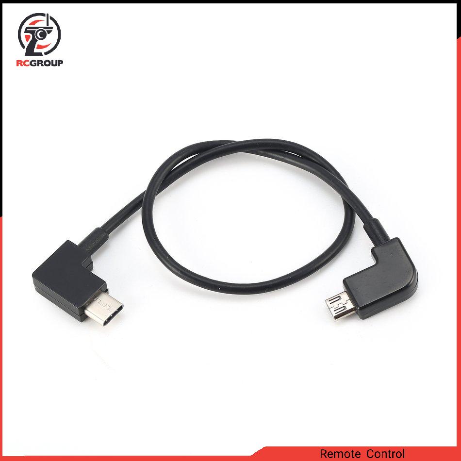 Micro USB to Type-C Data Cable Line For DJI Spark Mavic Controller