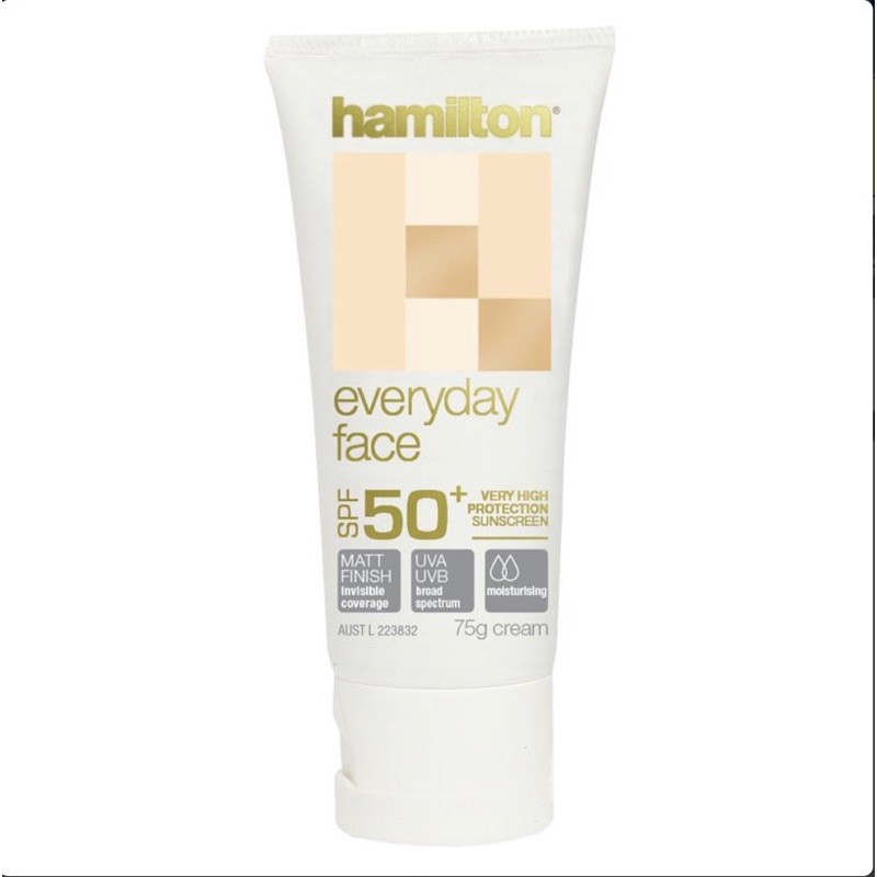 [Có sẵn] Kem chống nắng Hamilton Spf 50+ Úc 75g