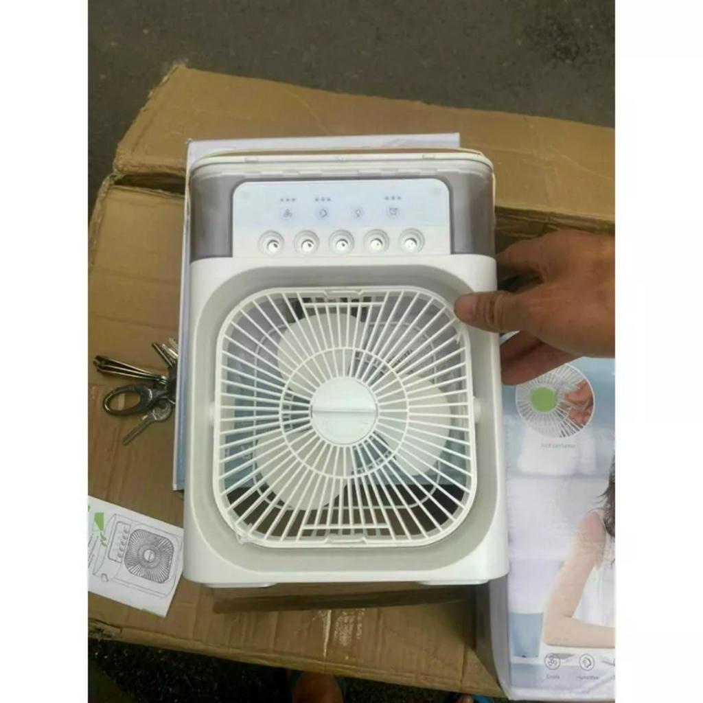 Quạt điều hòa mini, quạt hơi nước để bàn 3 chế độ gió  tích hợp đèn led