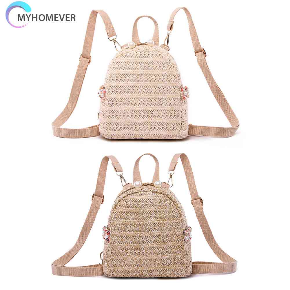 Ba Lô Cối Đính Ngọc Trai Thời Trang Dành Cho Nữ