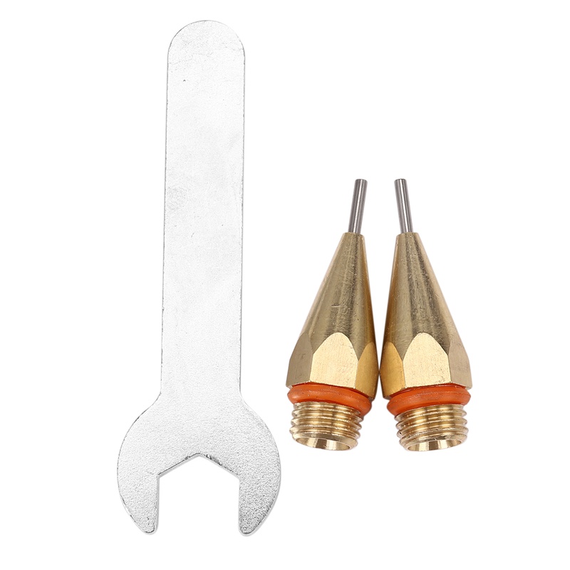 Set 2 Vòi Phun Keo Nóng Chảy 1Mm 1.0X40Mm Bằng Đồng