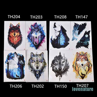 Sale 70% Hình xăm dán chống nước hình chó sói kích thước 21 * 14.8cm, TH208 Giá gốc 13,000 đ - 11A45