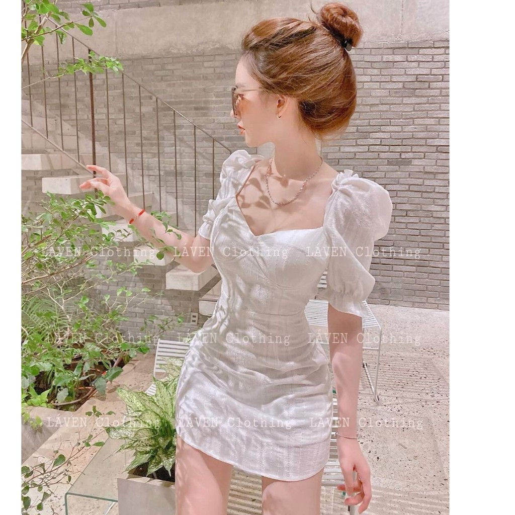 [Hàng Mới(New)] Đầm Tiêu Thư Tay Phồng (Có Mút Ngực) Sang Chảnh Thời Trang Orange.vn | BigBuy360 - bigbuy360.vn