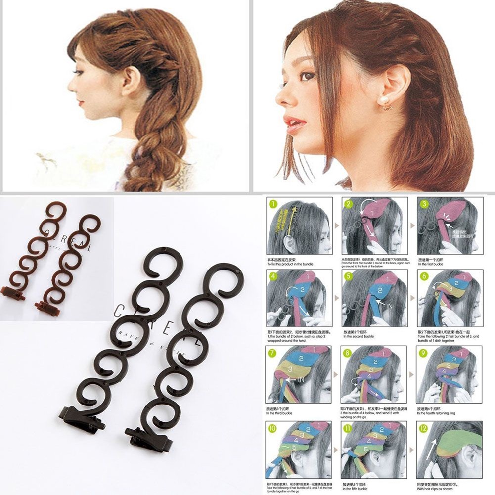 Bộ 2 món dụng cụ tết tóc kiểu Pháp J03 tiện dụng