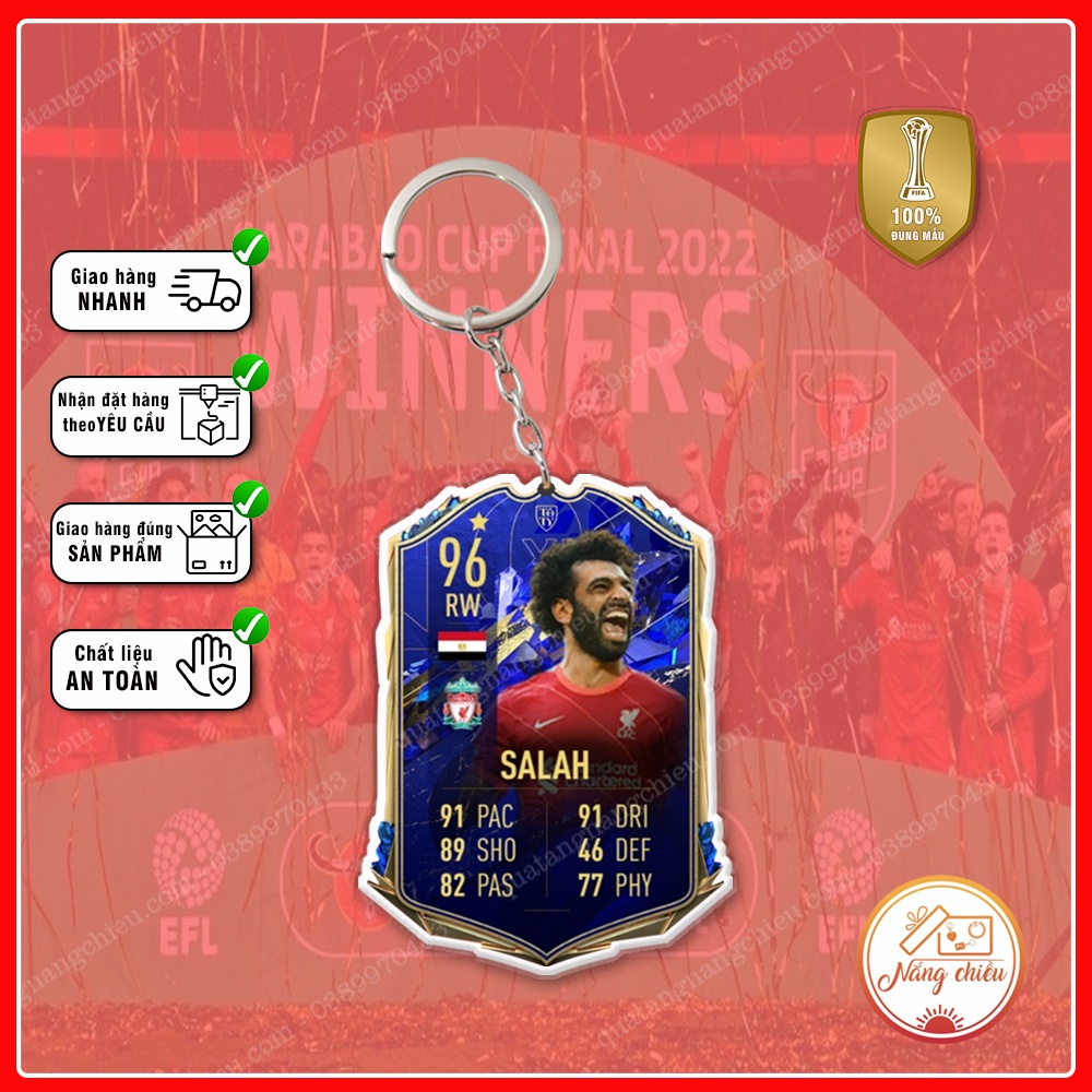 Móc khóa thẻ CLB Liverpool Season 2022-2023   - Thiết kế với mọi cầu thủ