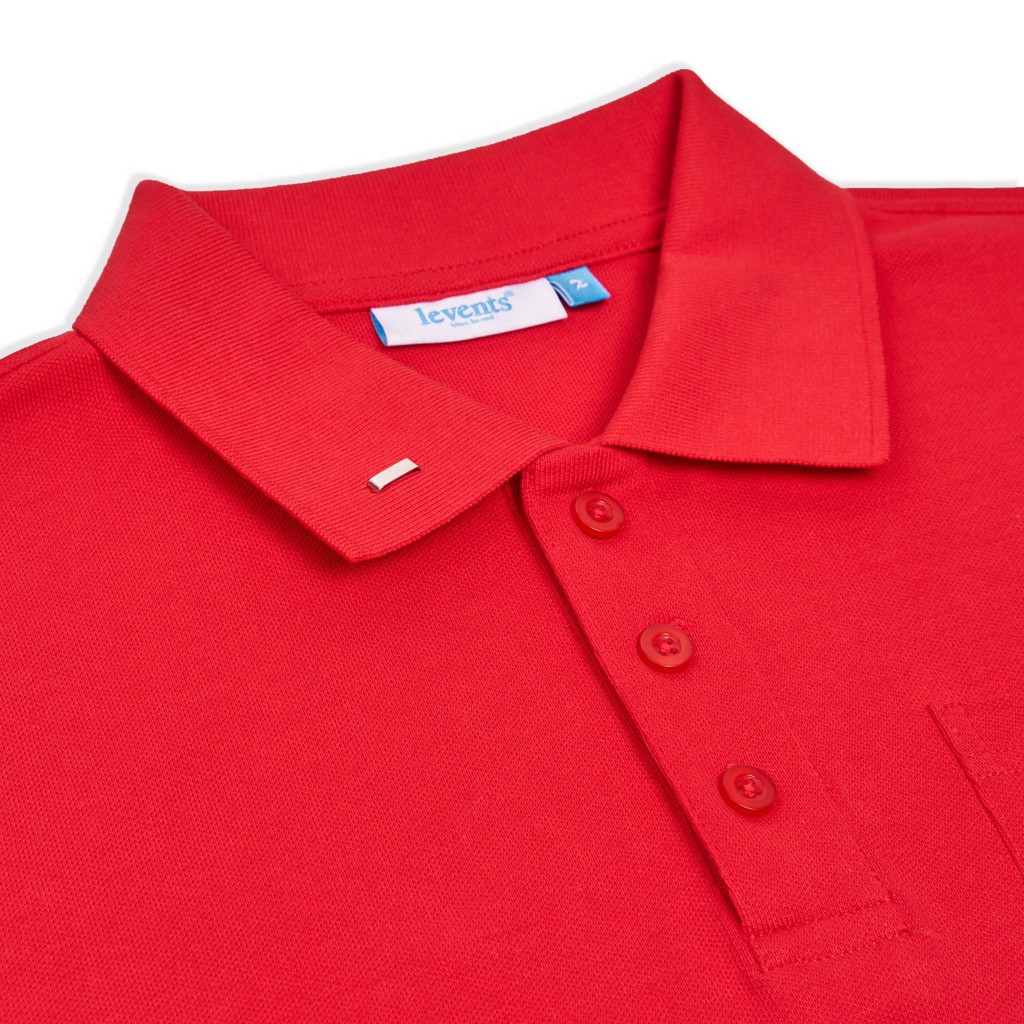 Áo polo LEVENTS Drop Shoulder SS Polo shirt/ Red | BigBuy360 - bigbuy360.vn