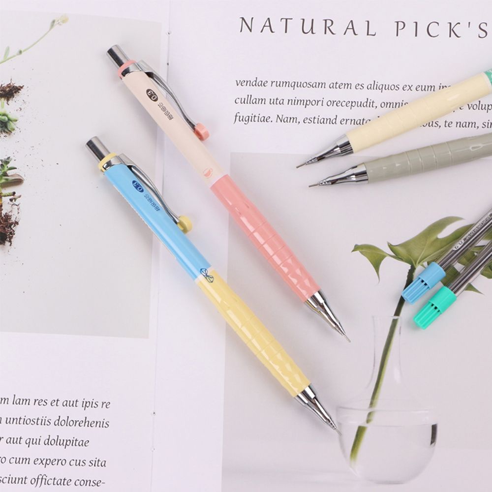 Bút Chì Bấm Vỏ Nhựa 0.3mm Nhiều Màu Dễ Thương