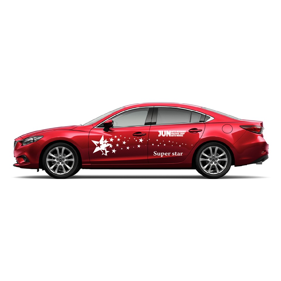 Tem dán sườn xe mazda 6