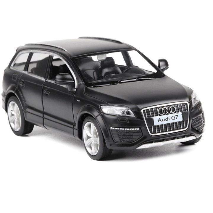 Ô tô Audi Q7 xe mô hình RMZ tỉ lệ 1:36 xe bằng sắt mở được cửa chạy cót