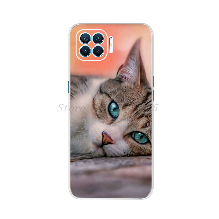 Ốp điện thoại silicon in họa tiết vân đá cẩm thạch hợp thời trang cho Oppo Reno4 Lite A93 F17 Pro Cph2119 6.43 Inch