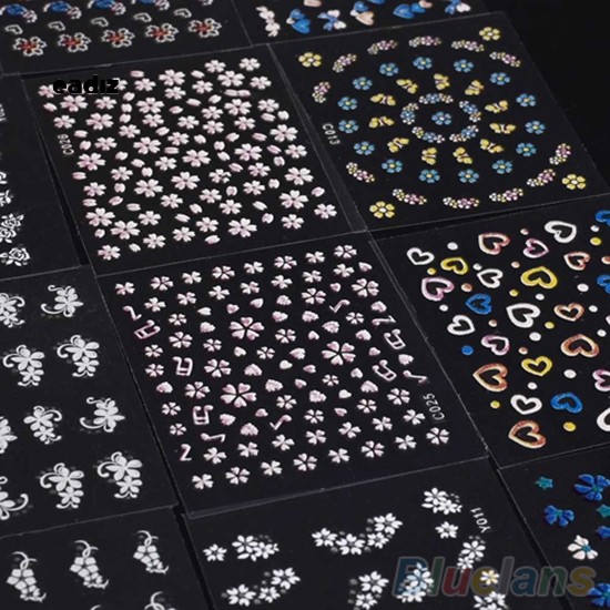 [Hàng mới về] Set 30 Tấm Decal Nước Dán Móng Nghệ Thuật