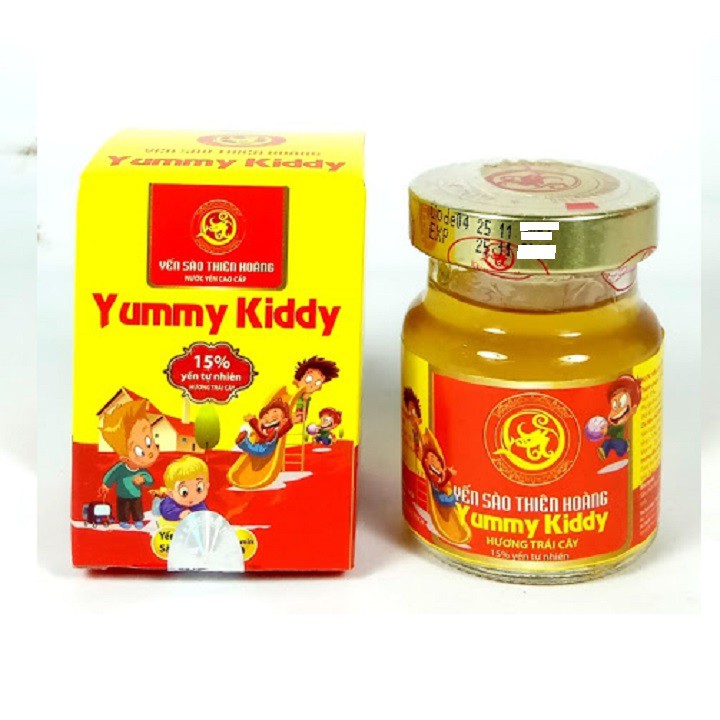 [Siêu sale] Hủ yến Yummy Kid Thiên Hoàng 15% yến tổ cho bé yêu hay ăn chóng lớn (70ml / hủ)