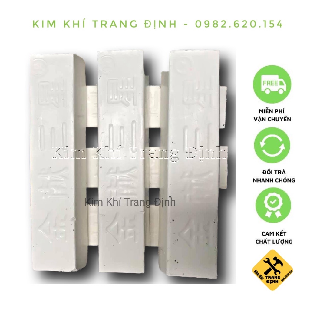 Sáp đánh bóng trắng (lơ đánh bóng) kim loại , inox , đồng (430g/ viên)