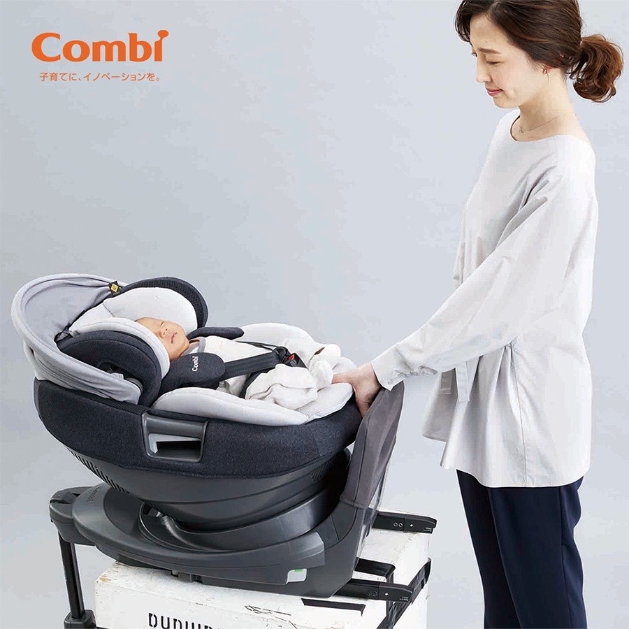 Ghế Ngồi Ô Tô Combi THE S Xoay 360° Tiêu Chuẩn Mới Bảo Vệ Bé Toàn Diện