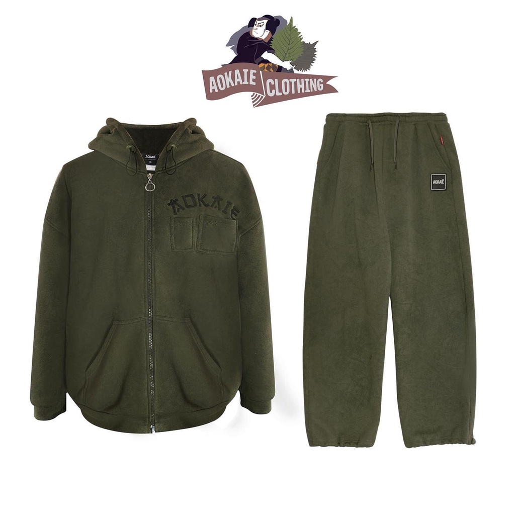 SET NỈ QUẦN VÀ ÁO HOODIE - ẨN