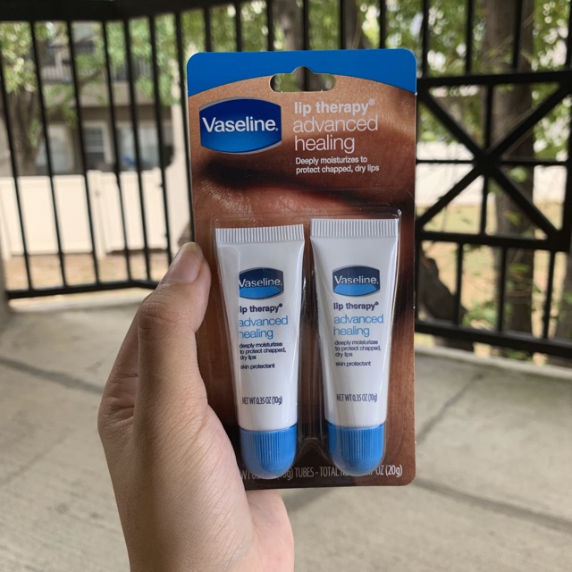 SET 2 TUÝP Dưỡng Môi Vaseline Lip Therapy Advanced Healing 10g 👄