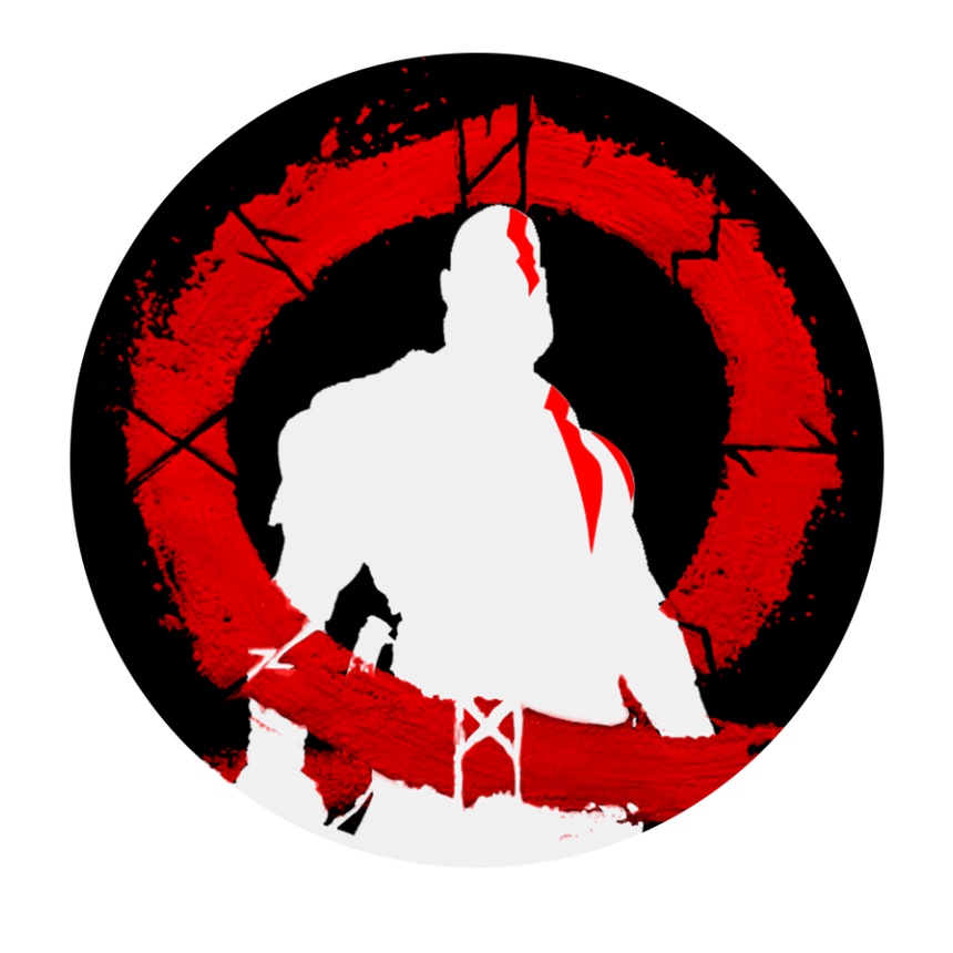Sticker hình dán decal GOD OF WAR, hình dán laptop, hình dán decal pvc