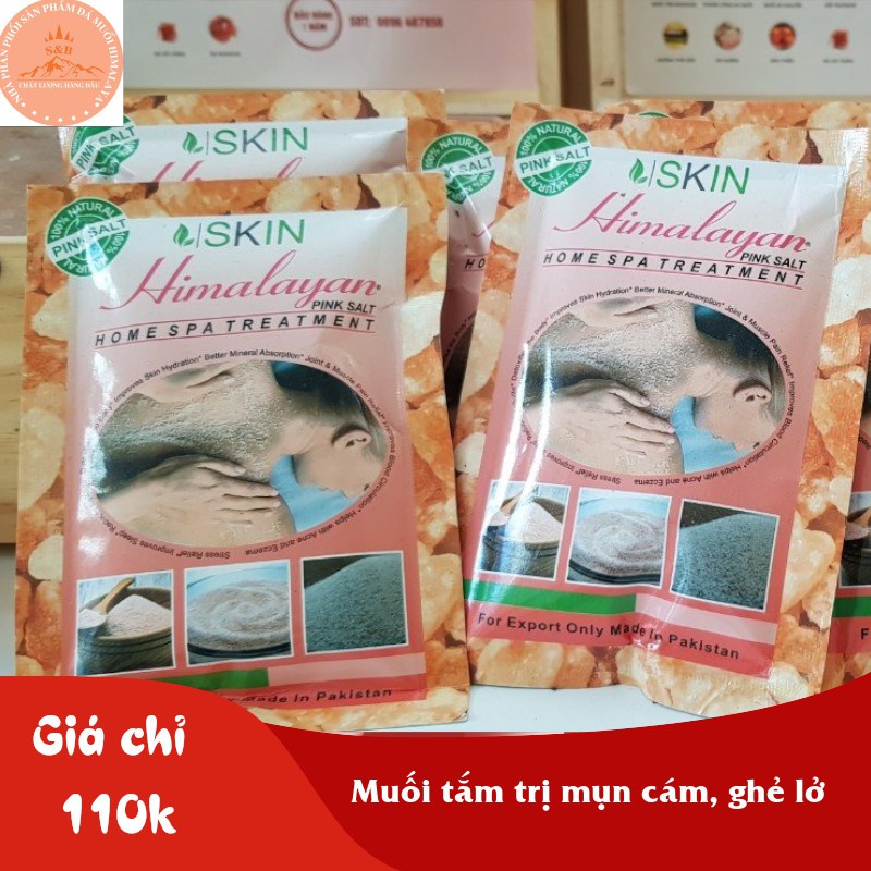 Muối Tắm Himalaya Tẩy Tế Bào Chết - Mịn Màng Tự Nhiên (1kg) - Đá Muối Himalaya S&B