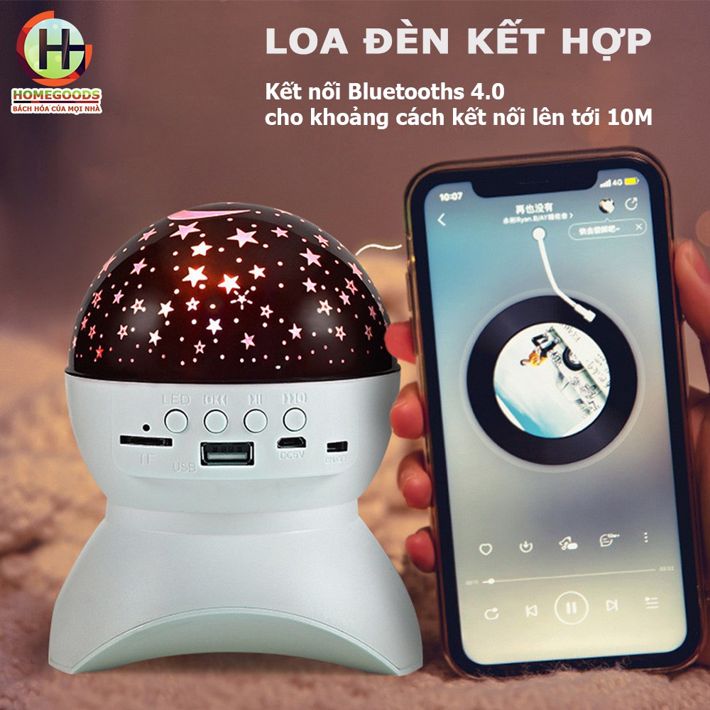 Loa bluetooth mini không dây kết hợp đèn nháy quẩy tiện lợi,  kết nối xa đến 10m, có điều khiển từ xa