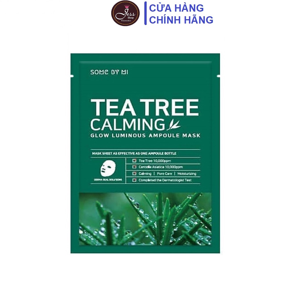 10 Miếng Mặt Nạ Tràm Trà Giảm Mụn Some By Mi Tea Tree Calming Sheet Mask 25g