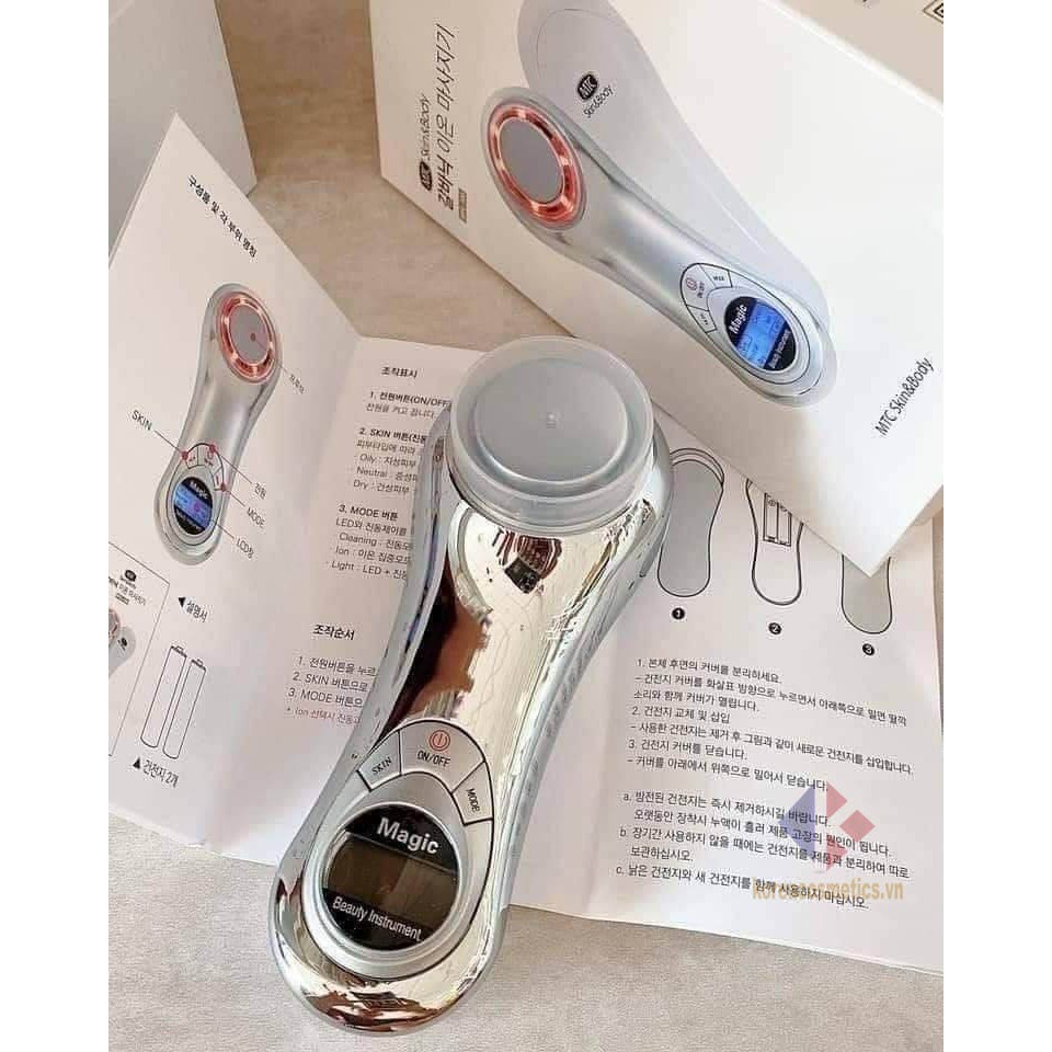 Máy điện di Ion tinh chất, tẩy trang MTC Skin&Body Galvanic Ion Skin Massage