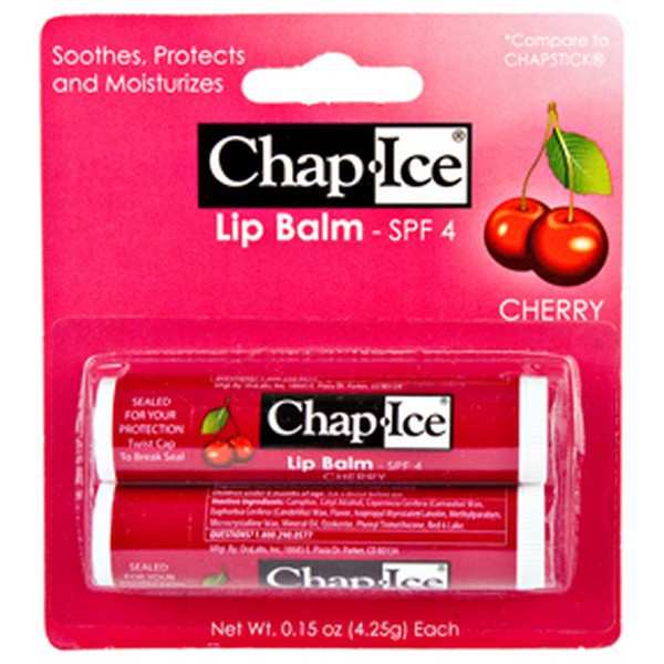 Son Dưỡng OraLabs Chap Ice Lip Balm Cherry - Mỹ.