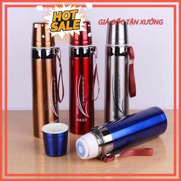 [ hot sale ] [Freeship xtra-800ml] Bình giữ nhiệt, ly giữ nhiệt inox 3 lớp cao cấp có nắp kín thông minh giữ nhiệt trên
