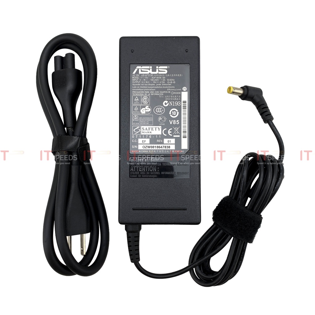 Adapter Sạc Laptop Asus 19V, 4.74A, 90W, Đầu Thường, Tặng Kèm Dây Nguồn, Hàng Loại 1 Chất Lượng Cao, Bảo Hành 12 Tháng