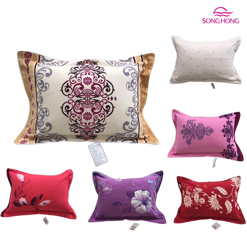 Vỏ gối Sông Hồng chất Cotton kích thước 45cm x 65cm - Hàng Oulet | BigBuy360 - bigbuy360.vn