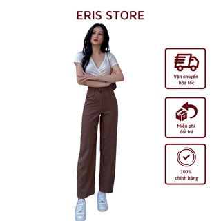 [Hàng cao cấp loại 1] Quần suông nữ cạp cao ống rộng culottes chất vải trượt vnxk cao cấp mặc đi làm đi chơi
