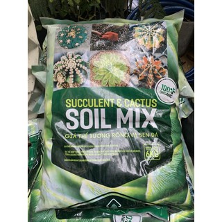 soil mix - giá thể trồng sen đá, xương rồng bao 6kg