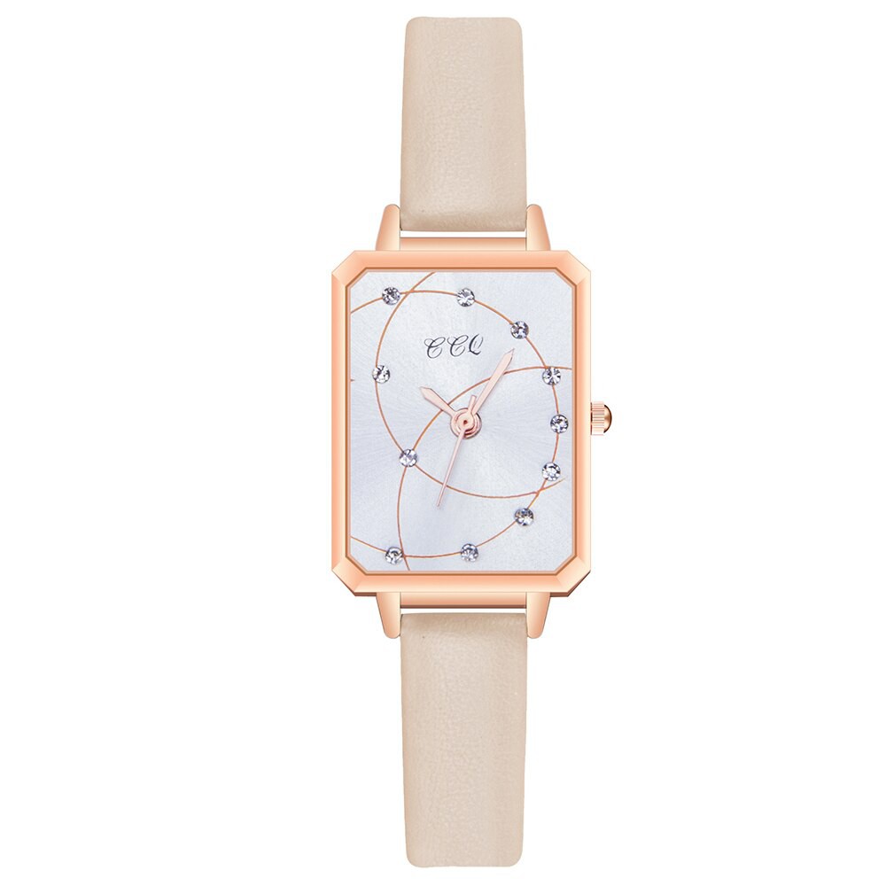 Đồng Hồ Mặt Chữ Nhật Dây Da Sang Trọng Cho Nữ | BigBuy360 - bigbuy360.vn
