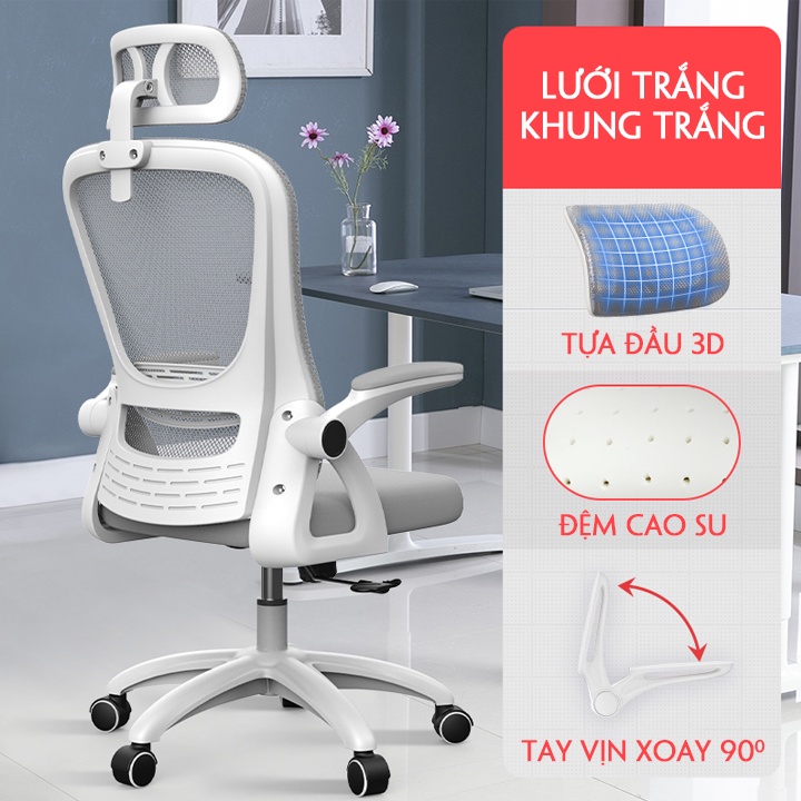 Ghế công thái học Ergonomic (mẫu mới)
