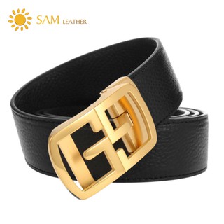 Dây Thắt Lưng Nam Da Bò Cao Cấp - Dây Nịt Nam SFDN03WV - Mặt Khóa Inox 316 Nguyên Khối & Da Bò,BH 12 Tháng